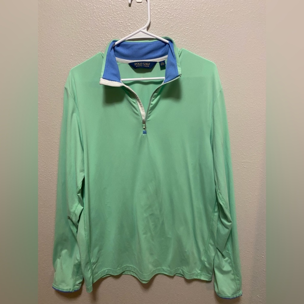 Ralph Lauren golf collection green jacket zip up men's medium. Mint condition